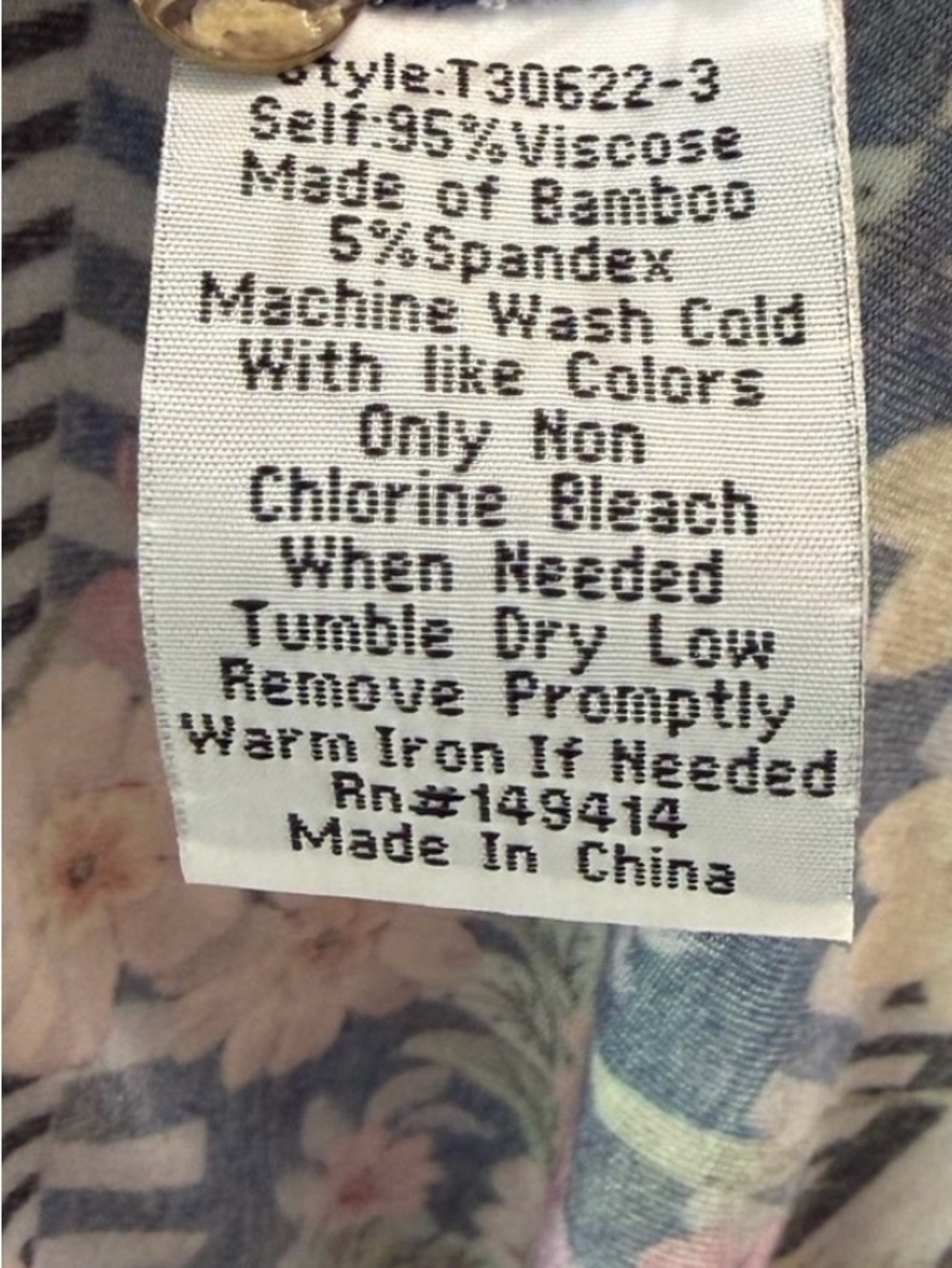 Johnny Was Willowa Blue Floral Polo Dress - Picture 11 of 11